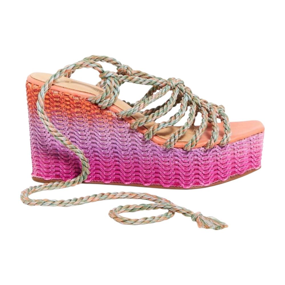 NWOB ANTHROPOLOGIE x Raphaella Booz Jute Wedge Size 10